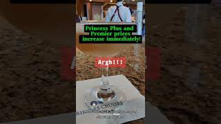 Up Up Up! Princess Plus and Premier packages with no warning #diamond princess #princesscruiseship