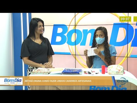 Artesã ensina como fazer cadernos decorados 23 07 2021