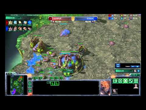 (HD-MLG) LiquidHuK vs EGIdrA p1 Starcraft 2 Crossfire