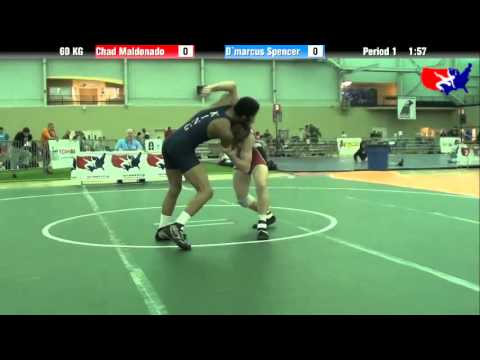 Chad Maldonado vs. D`marcus Spencer at 2013 ASICS University Nationals - GR