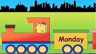 Learn Days Of The Week Song Train - learning days of the week simple song for kids