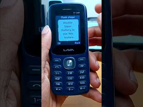 disable super battery to use this feature problem solve in lava a1 / a1 josh keypad mobile