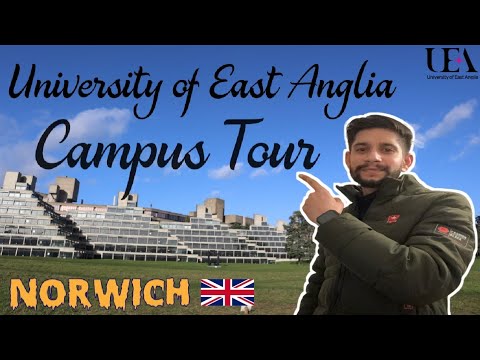 Mini Campus Tour of UEA/ University of East Anglia | Norwich | England 🇬🇧 |