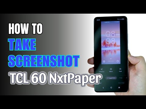 How to Take Screenshot TCL 60 NxtPaper