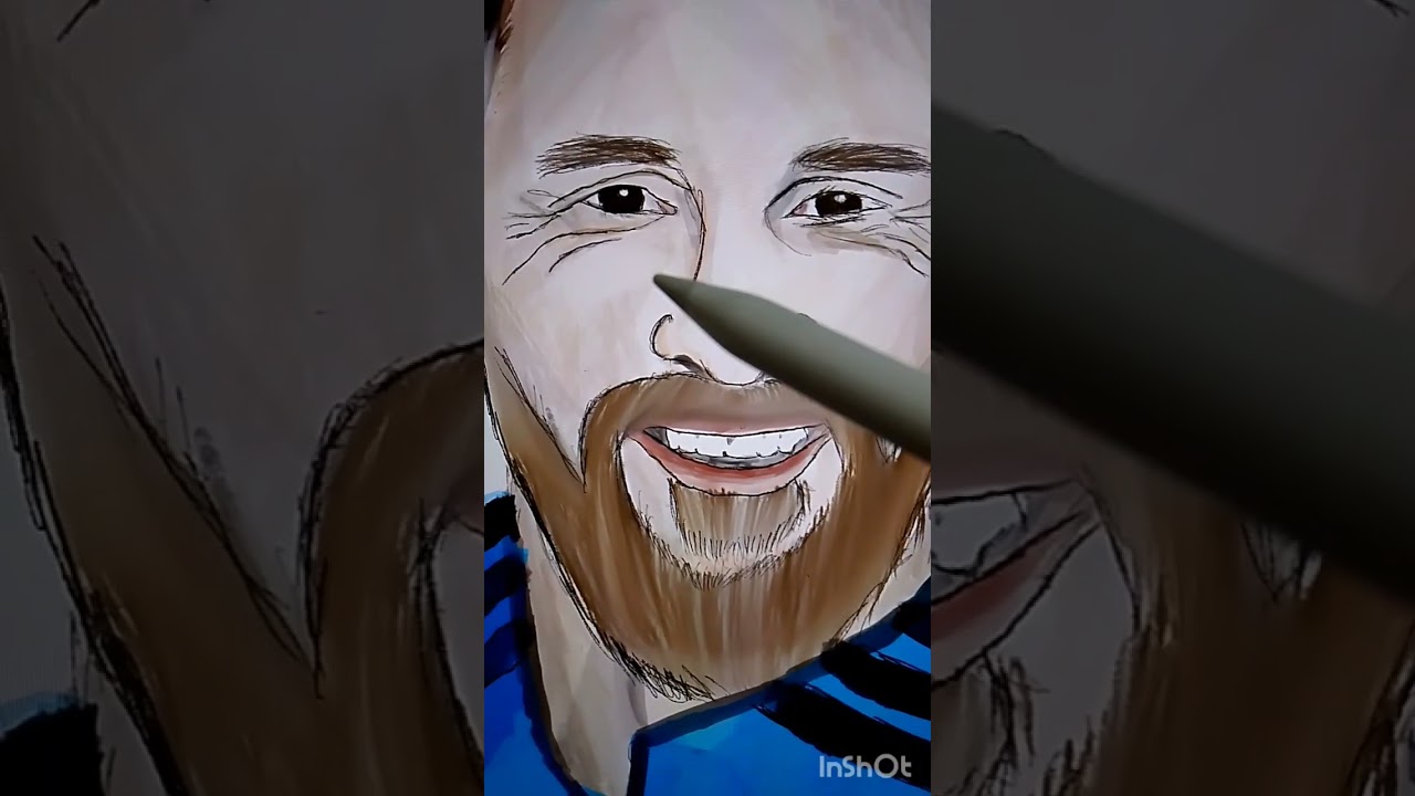 Lionel Messi Digital Art #messi #art #shorts