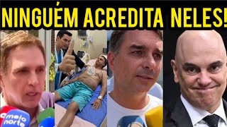SEM DOMICILIAR! MORAES RESPONDE FLÁVIO BOLSONARO E INTERNAMENTO FAKE CAI POR TERRA! 