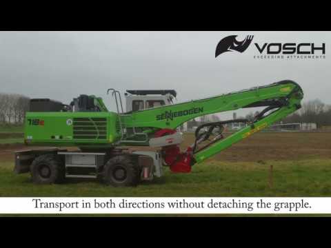 VOSCH RSG 1600-4T with VOSCH saw unit for Sennebogen 718E