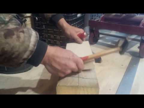 Wood stove firebrick cutting, sizing, shaping.