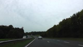 preview picture of video 'Driving On Route Nationale 12 From 22190 Plérin To 22200 Guingamp, France 24th October 2013'