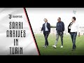 New Juventus coach, Maurizio Sarri arrives in Turin!