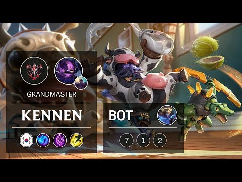 Kennen Bot vs Ezreal - KR Grandmaster Patch 9.5