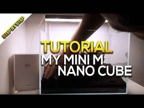 Tutorial Aquascape Ada Cube Garden Mini M + Twinstar Light RGB 360E