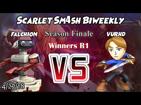 Scarlet Sm4sh #7 (4/27/18) - Falchion (ROB) vs. Vurhd (Mii Swordfighter) - Winners Round 1