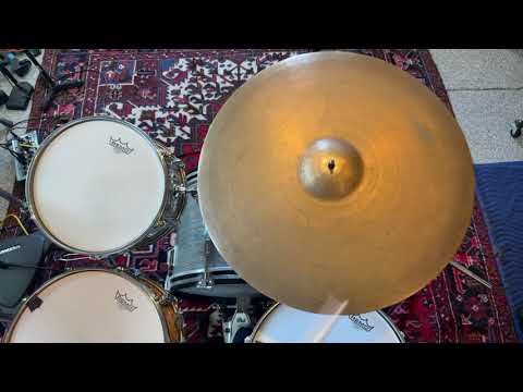 Rare 1940s Vintage Zildjian TRANS STAMP 22” THIN Crash Ride ONLY 2590 g Truly Hand Hammered image 5