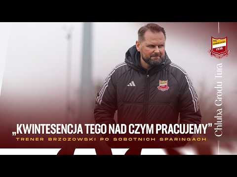 Trener Marek Brzozowski po sobotnich wygranych z Cartusią i Flotą (14.02.2026)