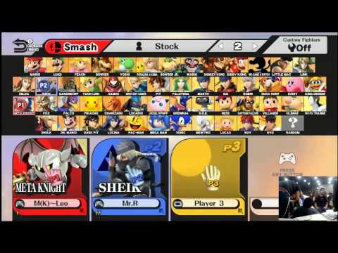 Smash Factor 4 MK Leo (MK) vs Mr. R (Sheik) -Grand Finals-Wii U