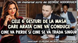 Cele 6 gesturi de la masă care arată cine va conduce, cine va pierde și cine se va trăda singur