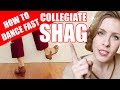 Collegiate Shag Basic Practice Collegiate Shag Dancing Fast