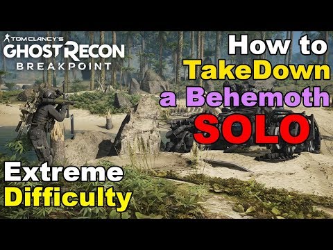 Ghost Recon: Breakpoint - How to Destroy a Behemoth Drone SOLO | Tips & Tricks