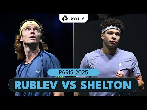 Ben Shelton vs Andrey Rublev Entertaining Match Highlights | Paris 2025 🔥