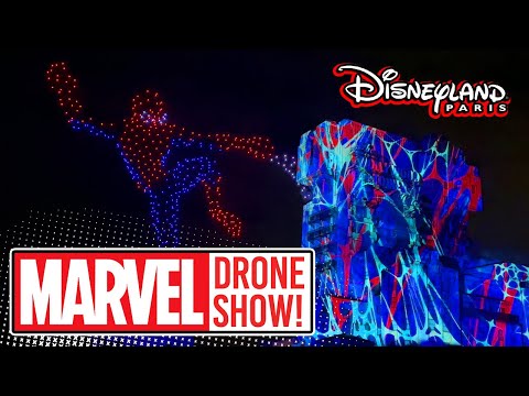 Avengers: Power the Night MCU Drone Show - Walt Disney Studios Paris