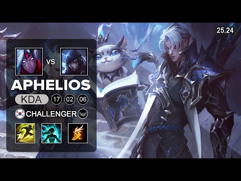 Aphelios vs Varus ADC - KR Challenger - Patch 25.24 Season 15
