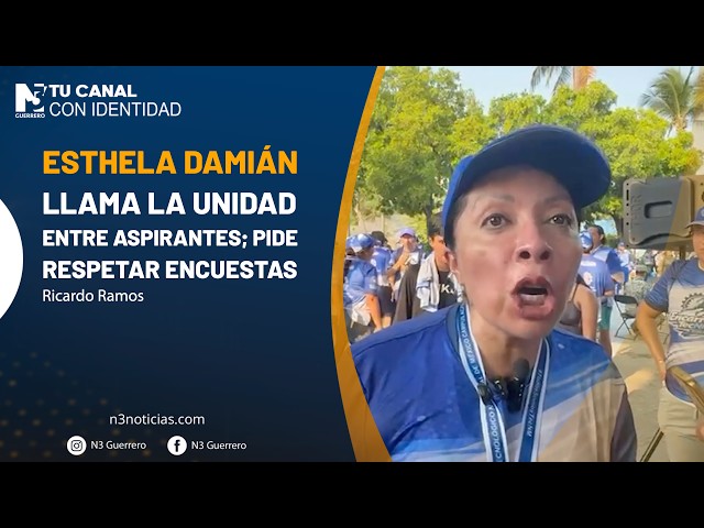 Esthela Damián llama la unidad entre aspirantes; pide respetar encuestas