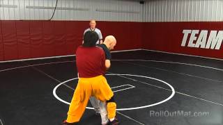 preview picture of video 'Wrestling Mat Return in Neutral and Defensive Position Tutorial @RollOutMat'