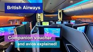 British Airways | Using the Companion voucher and Avios made simple!