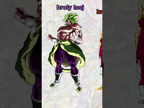 all broly transformations dbs & dbz #shorts