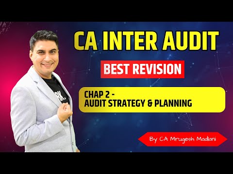 CA Inter Audit | Best Revision of Chap 2 | Audit Strategy, Planning & Programme | May 26