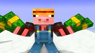 Minecraft but XP = Your Size|Abc Micotoon 23