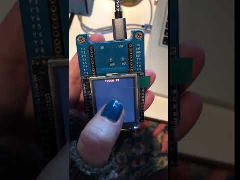 Touch me project on the MicroPython Micro controller