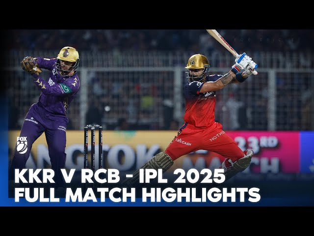Kolkata Knight Riders v Royal Challengers Bengaluru – Full Match Highlights I IPL 2025 I Fox Cricket