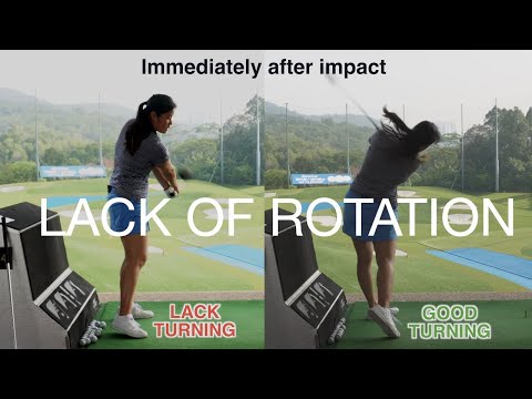 Lack of Rotation in Downswing - Golf with Michele Low