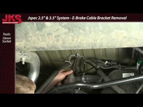 JKS Jspec Suspension Install - JK E-Brake Removal