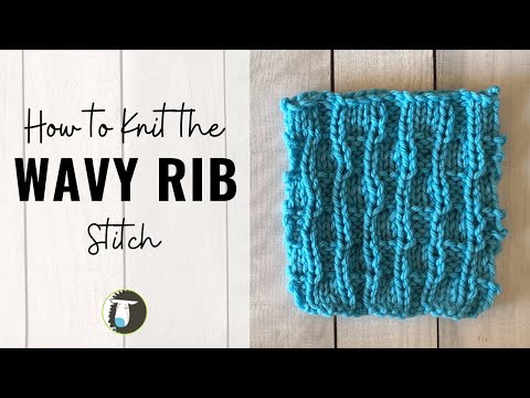 How to Knit the Wavy Rib Stitch | Beginner Knitting Stitches