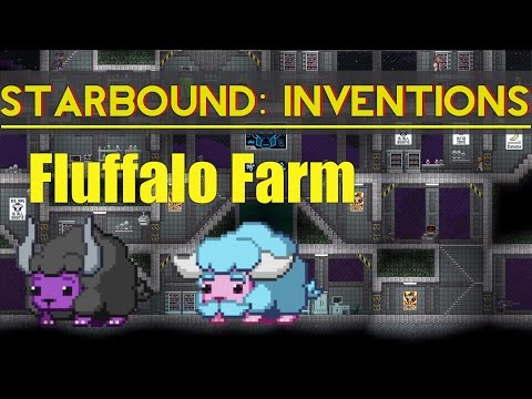 Part of a video titled Starbound Inventions: Compact Fluffalo Farm - YouTube