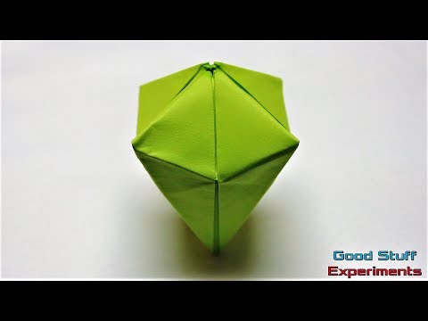 How to Make a Paper Origami Diamond - No Glue