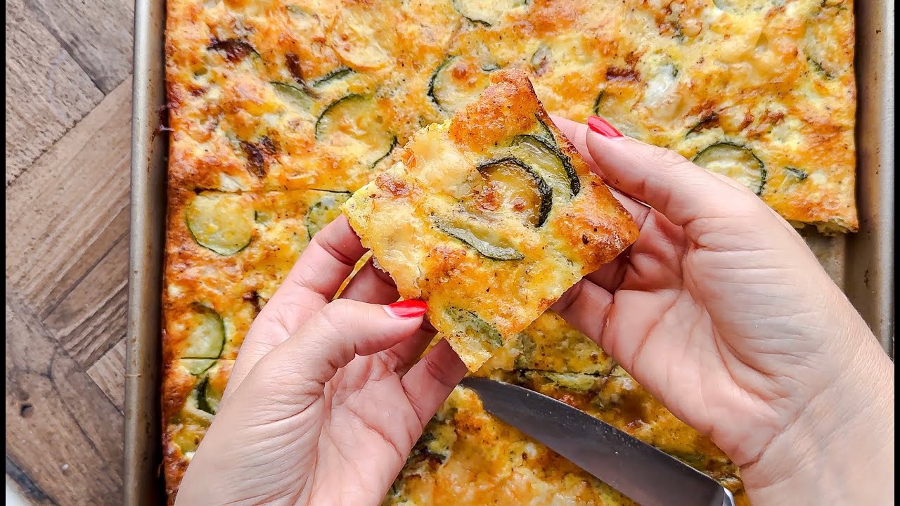 Sheet Pan Frittata -  Easy Brunch Favorite