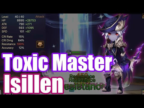 【Summoners War | Curry's RTA】The Power Isillen, he is the toxic master and despair is good!!