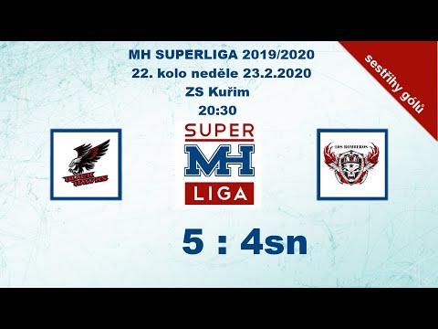 MH SUPERLIGA 22. kolo 2019/2020 Blackhawks vs Los Bomberos 5:4sn - sestřih gólů