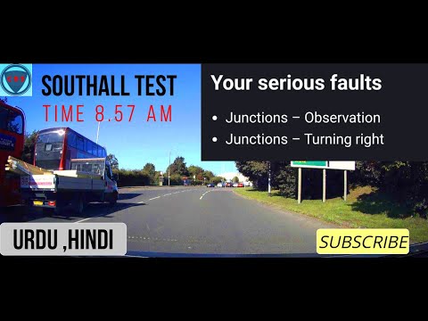 Real Driving Test Southall, Time 8.57 (Urdu, Hindi, Punjabi)