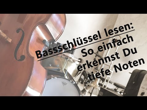 Bassschlüssel lesen für Anfänger - einfach Noten erkennen und lesen