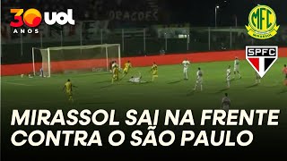 GOL DO MIRASSOL! LUCAS MUGNI APROVEITA E MARCA NA ESTREIA CONTRA O SÃO PAULO