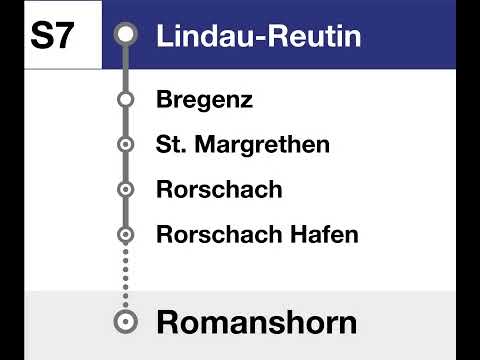 Thurbo / ÖBB Ansagen • S7 • Romanshorn – Rorschach – St. Margrethen – Lindau-Reutin