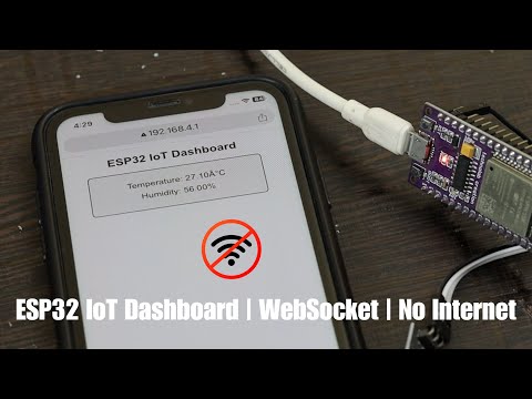 ESP32 Offline IoT Dashboard Using WebSocket | No Internet Required | Real-Time Web Monitoring.