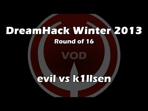 evil vs k1llsen - DreamHack Winter 2013 1/8-Finals (Quake Live VOD)