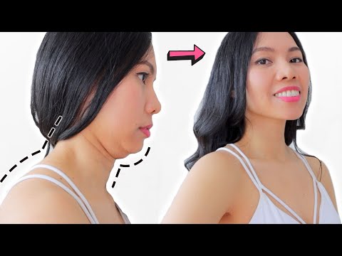 Get defined jawline, lose double chin in 30 days, effective moves to slim down face & longer neck