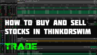 How To Buy and Sell Stocks In thinkorswim Canada